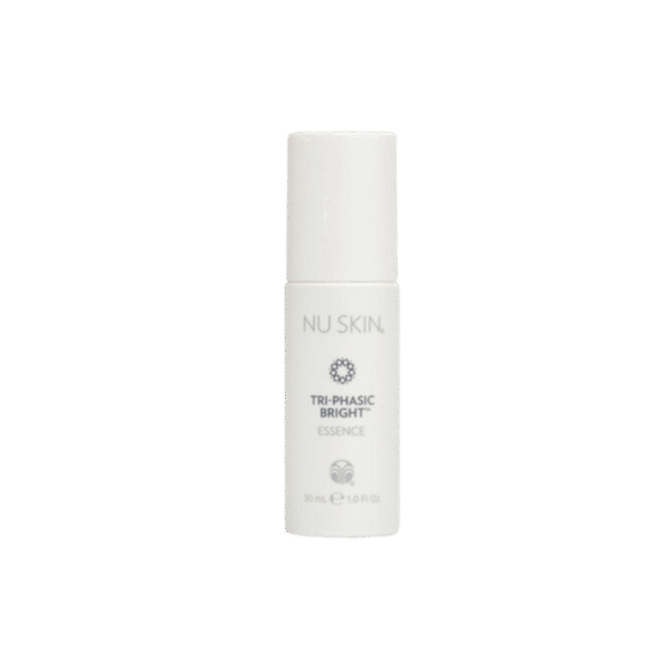 Nu Skin Tri-Phasic Bright Essence in white 30ml bottle