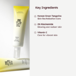 RETURNU Vitatone Cream tube with Korean green tangerine, niacinamide, and vitamin C benefits