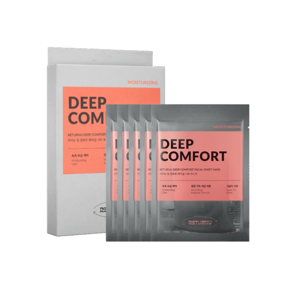 RETURNU deep comfort facial sheet mask