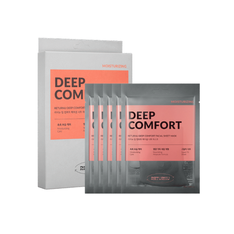 RETURNU deep comfort facial sheet mask